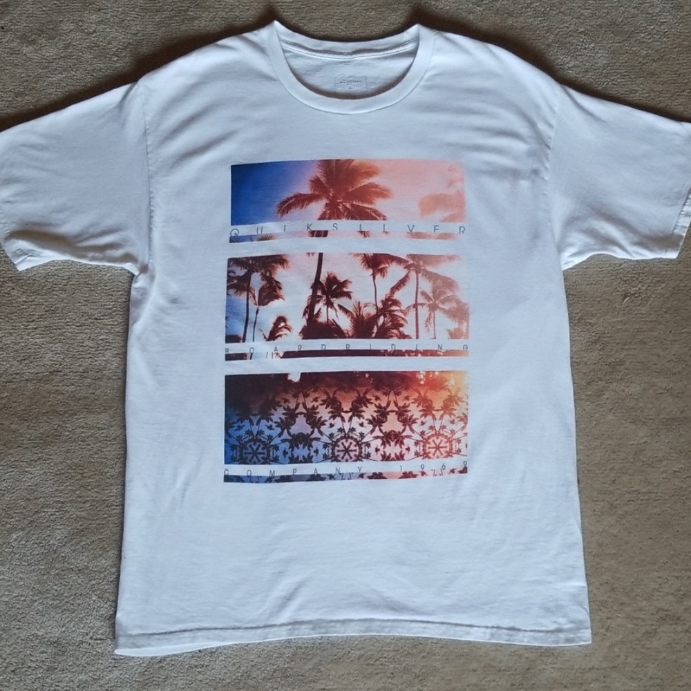White graphic tee